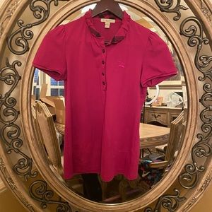 ❤️ Authentic Burberry Fushia Pink Short Sleeve Shirt,